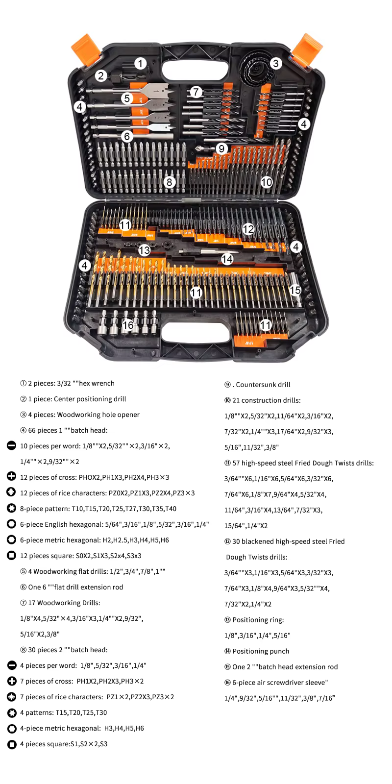 246 Bit Tool Parameters
